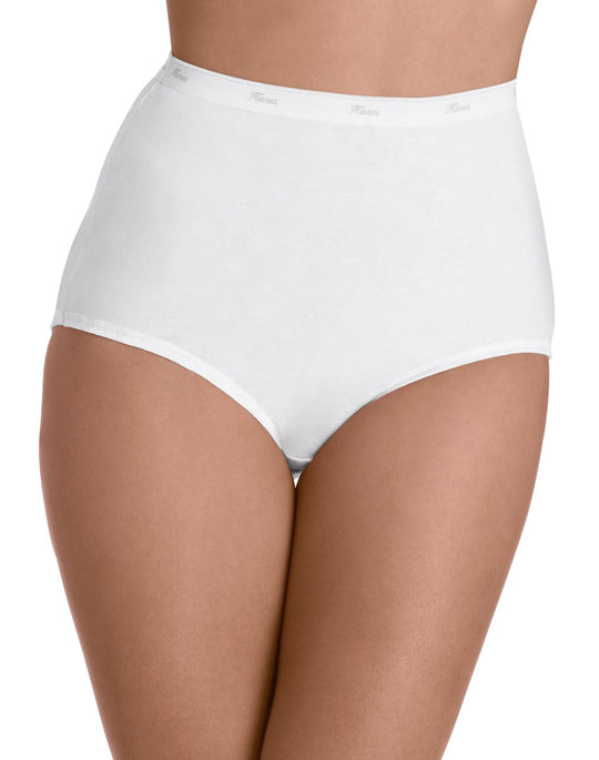 Hanes Women's No Ride Up Cotton Brief 6-Pack