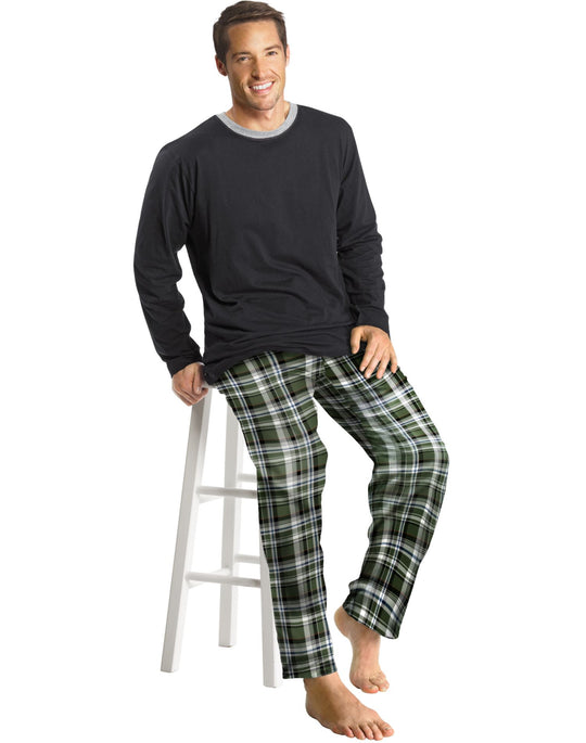 Hanes Men's Flannel Sleep Set