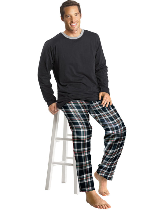 Hanes Men's Flannel Sleep Set