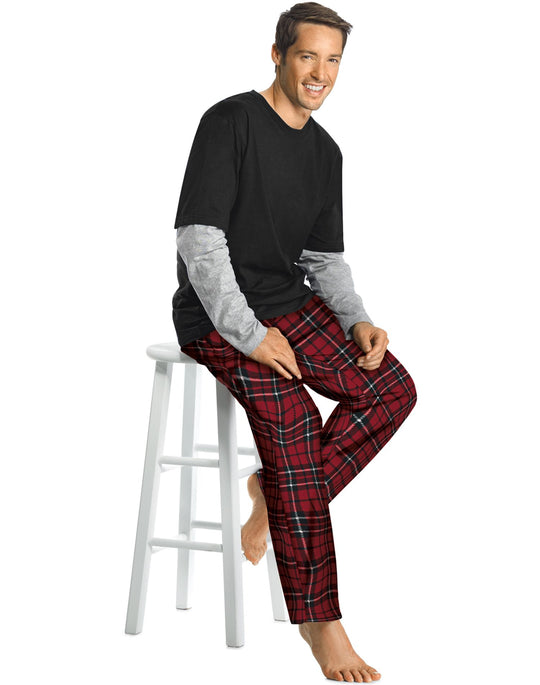 Hanes Men's Microfleece Sleep Set