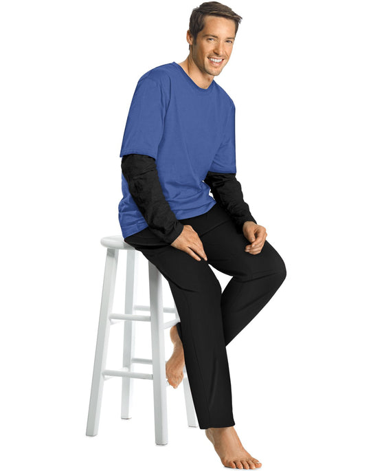 Hanes Men's Microfleece Sleep Set