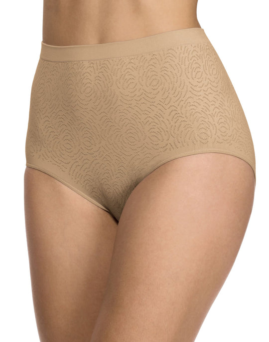 Bali Comfort Revolution Microfiber Damask Brief