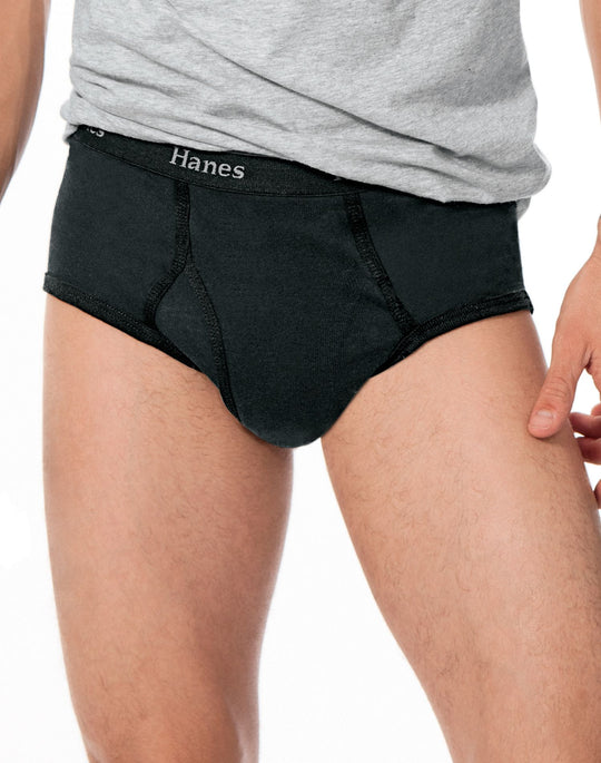 Hanes Classics Men's Briefs with Comfort Flex® Waistband Black/Grey  3 Pack