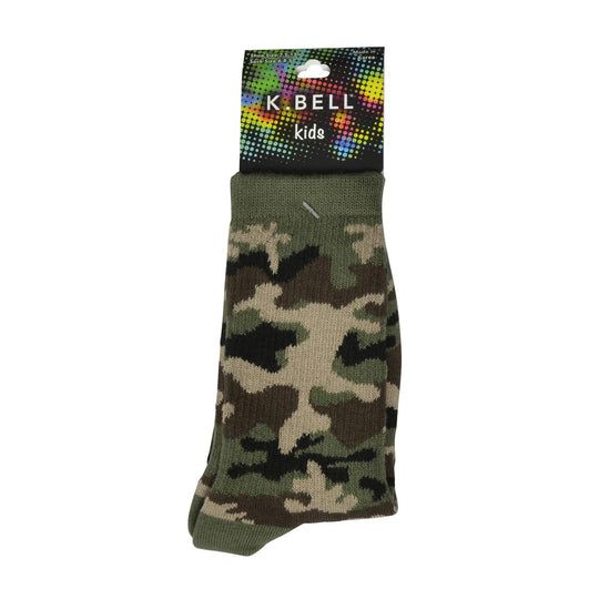 K. Bell Boy`s Camouflage Crew Socks