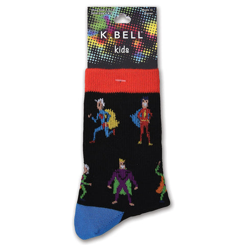 K. Bell Boy`s Super Heroes Crew Socks