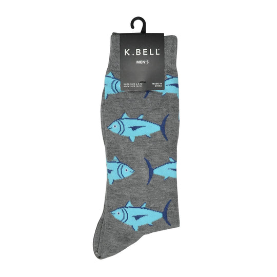 K. Bell Men`s Graphic Crew Socks