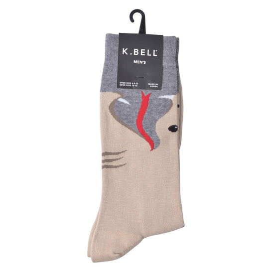K. Bell Men`s Cotton Blend Crew Socks