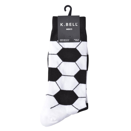 K. Bell Men`s Cotton Blend Crew Socks