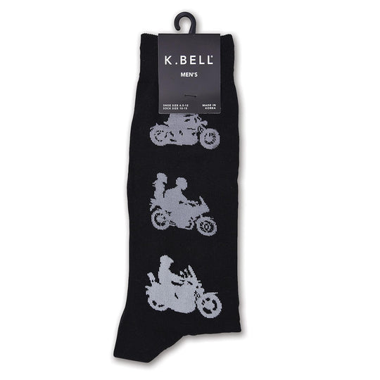 K. Bell Men`s Pima Cotton Novelty Crew Socks