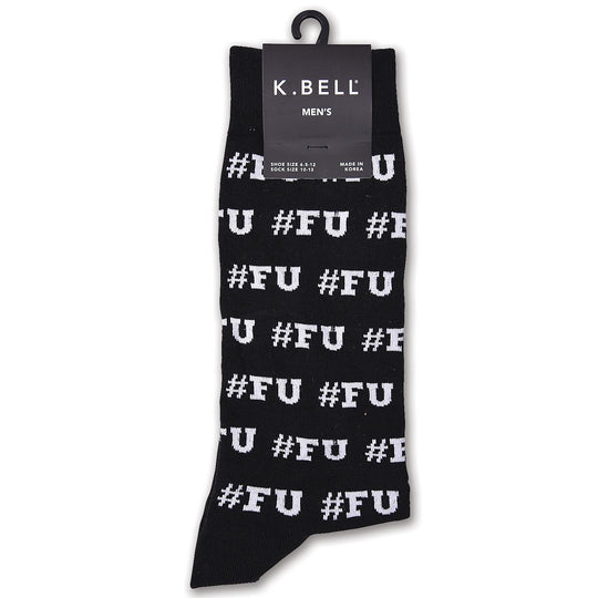K. Bell Men`s Pima Cotton Novelty Crew Socks