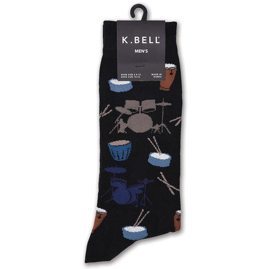 K. Bell Men`s Pima Cotton Novelty Crew Socks