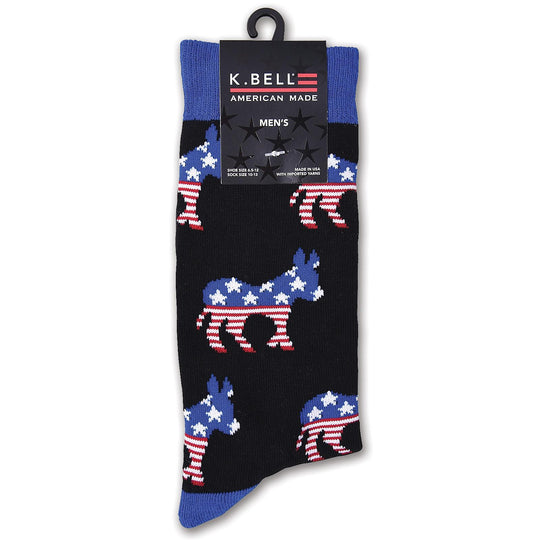 K. Bell Men`s American Pride Crew Socks