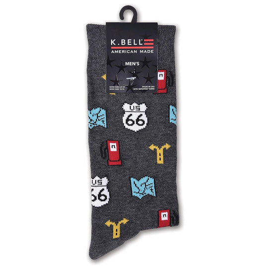 K. Bell Men`s American Pride Crew Socks