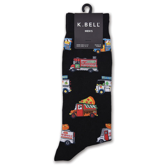 K. Bell Men`s Pima Cotton Novelty Crew Socks