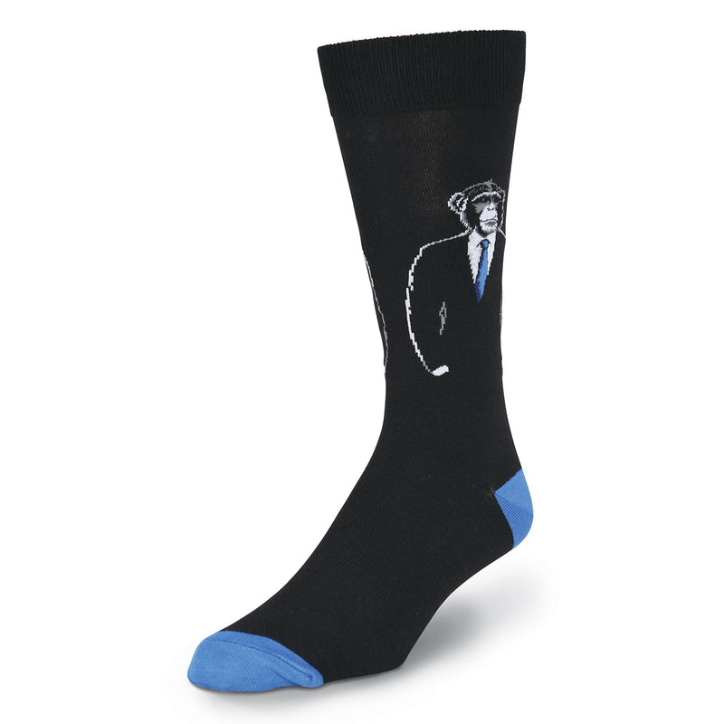 K. Bell Mens Monkey Suit Crew Socks