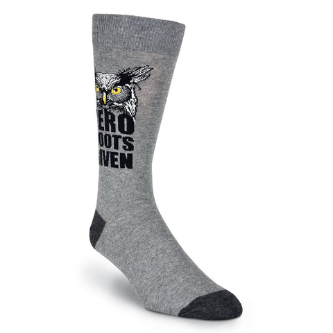 K. Bell Mens Zero Hoots Given Crew Socks