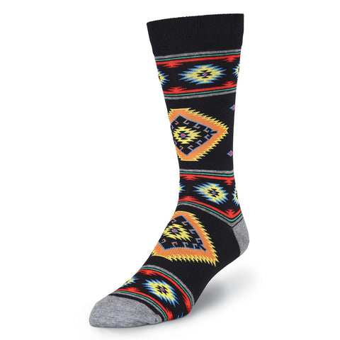 K. Bell Mens Southwest Blanket Crew Socks