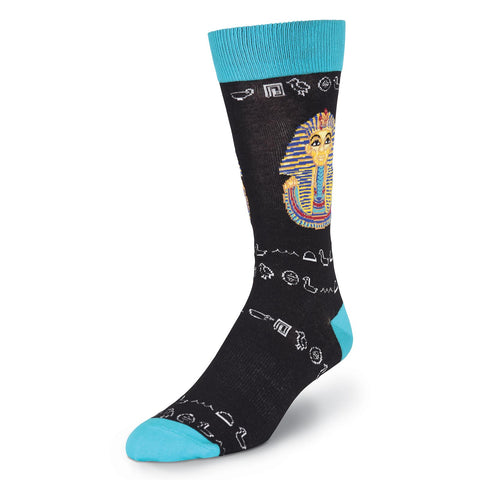 K. Bell Mens King Tut Crew Socks