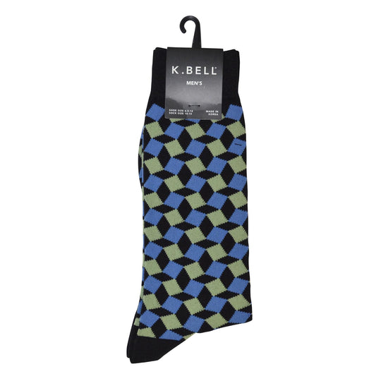K. Bell Men`s Crew Socks - Extended Sizes Available