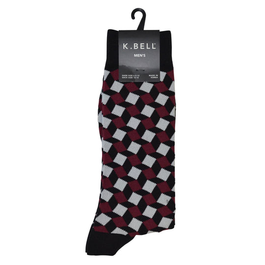 K. Bell Men`s Crew Socks - Extended Sizes Available