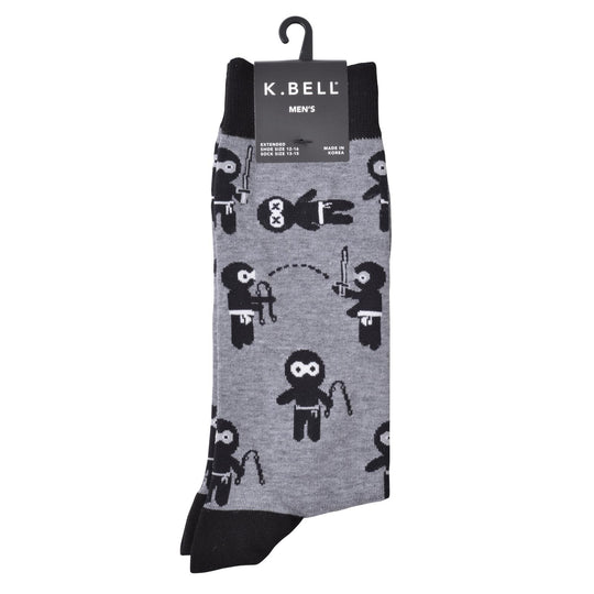 K. Bell Men`s Crew Socks - Extended Sizes Available
