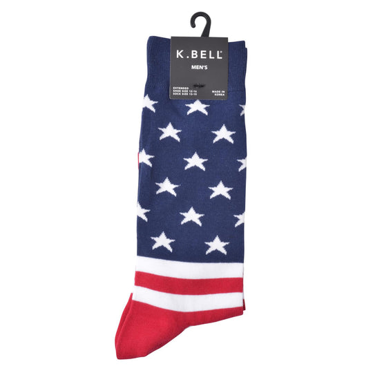 K. Bell Men`s Crew Socks - Extended Sizes Available