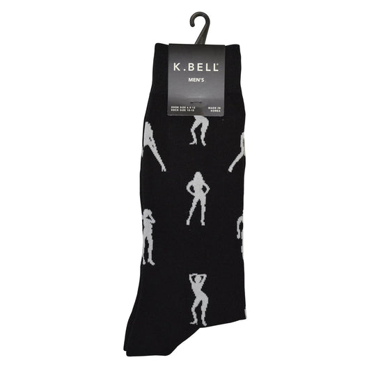 K. Bell Men`s Crew Socks - Extended Sizes Available