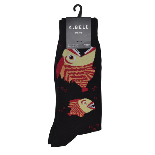 K. Bell Men`s Crew Socks - Extended Sizes Available