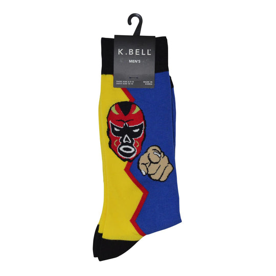 K. Bell Men`s Crew Socks - Extended Sizes Available