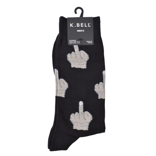 K. Bell Men`s Crew Socks - Extended Sizes Available