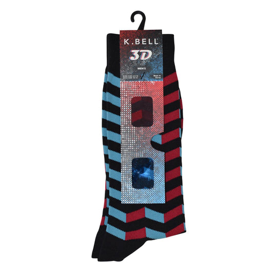 K. Bell Men`s Crew Socks - Extended Sizes Available