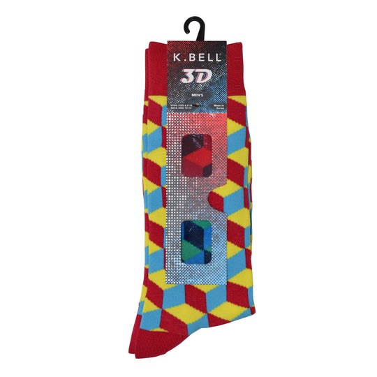 K. Bell Men`s Crew Socks - Extended Sizes Available