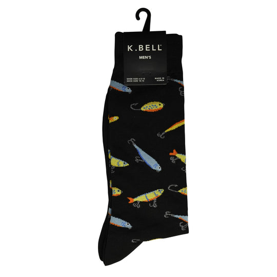 K. Bell Men`s Crew Socks - Extended Sizes Available