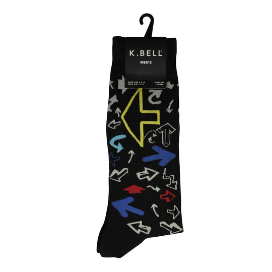 K. Bell Men`s Crew Socks - Extended Sizes Available