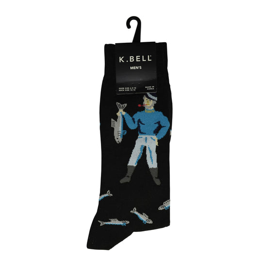 K. Bell Men`s Crew Socks - Extended Sizes Available