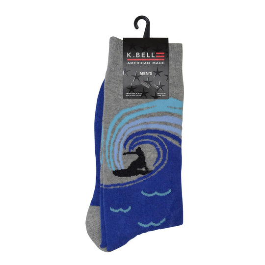 K. Bell Men`s American Pride Crew Socks