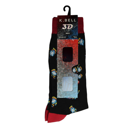 K. Bell Men`s Crew Socks - Extended Sizes Available