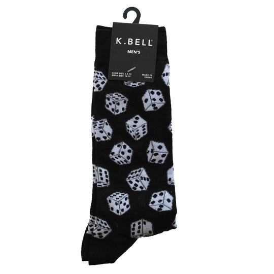 K. Bell Men`s Crew Socks - Extended Sizes Available