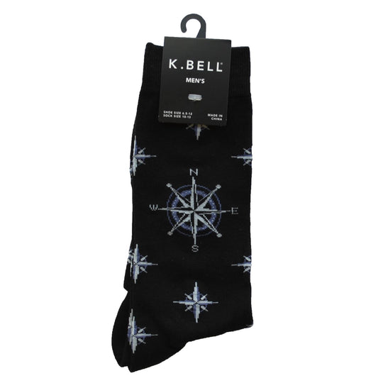 K. Bell Men`s Crew Socks - Extended Sizes Available