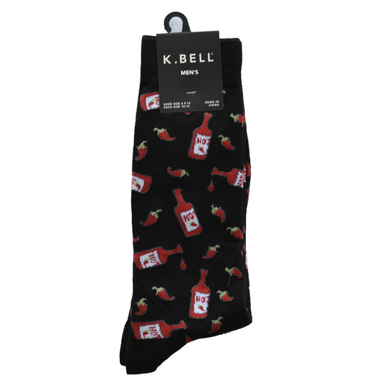 K. Bell Men`s Crew Socks - Extended Sizes Available
