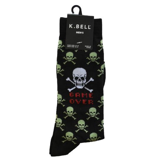 K. Bell Men`s Crew Socks - Extended Sizes Available