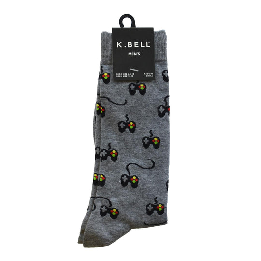 K. Bell Men`s Crew Socks - Extended Sizes Available