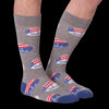 K. Bell Mens I Voted Crew Socks