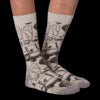 K. Bell Mens Golf Sketch Crew Socks