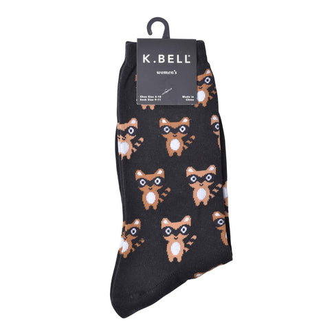 K. Bell Womens Cotton Blend Novelty Crew Socks