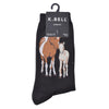 K. Bell Womens Cotton Blend Novelty Crew Socks