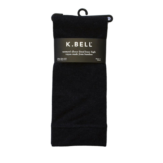 K. Bell Womens Bamboo Fleece Linned Knee High Socks