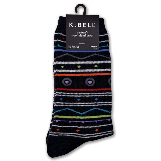 K. Bell Womens Wool Crew Socks