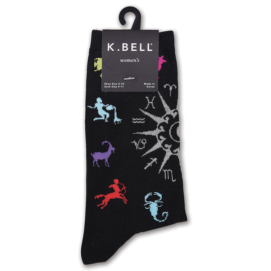K. Bell Womens Cotton Blend Crew Socks