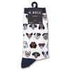 K. Bell Womens Cotton Blend Crew Socks